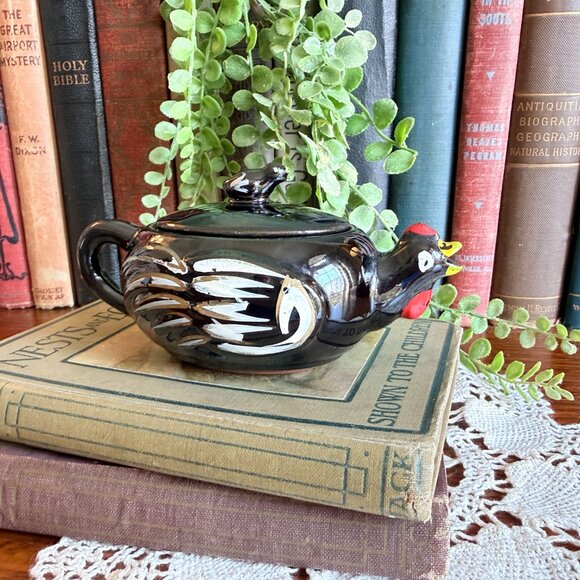 Vintage Redware Chicken Creamer - Picture 3 of 16